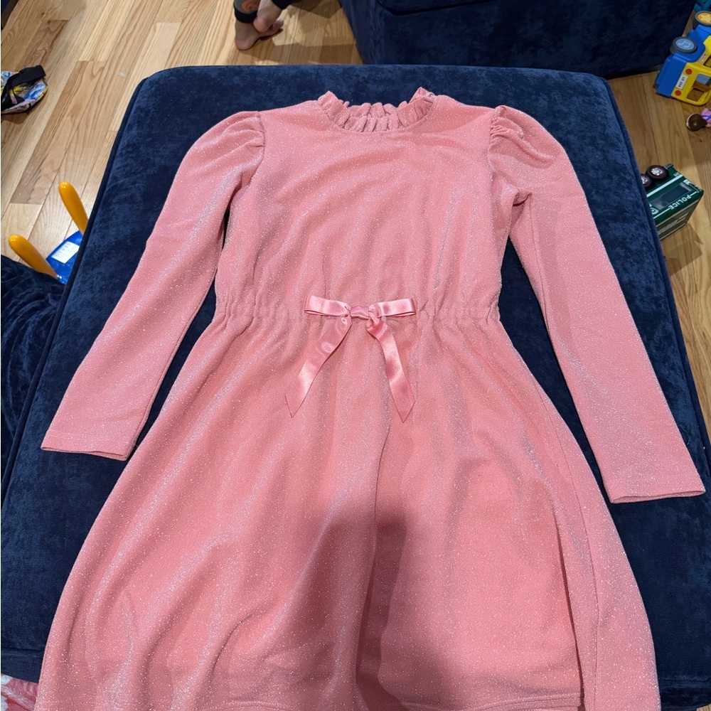 American Girl Sparkling Pink Formal Dress